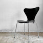 フリッツハンセン Fritz Hansen セブンチェア ダイニングチェア カラードアッシュ ブラック アルネ・ヤコブセン 北欧 デンマーク 定価￥75,680- 美品 A ■