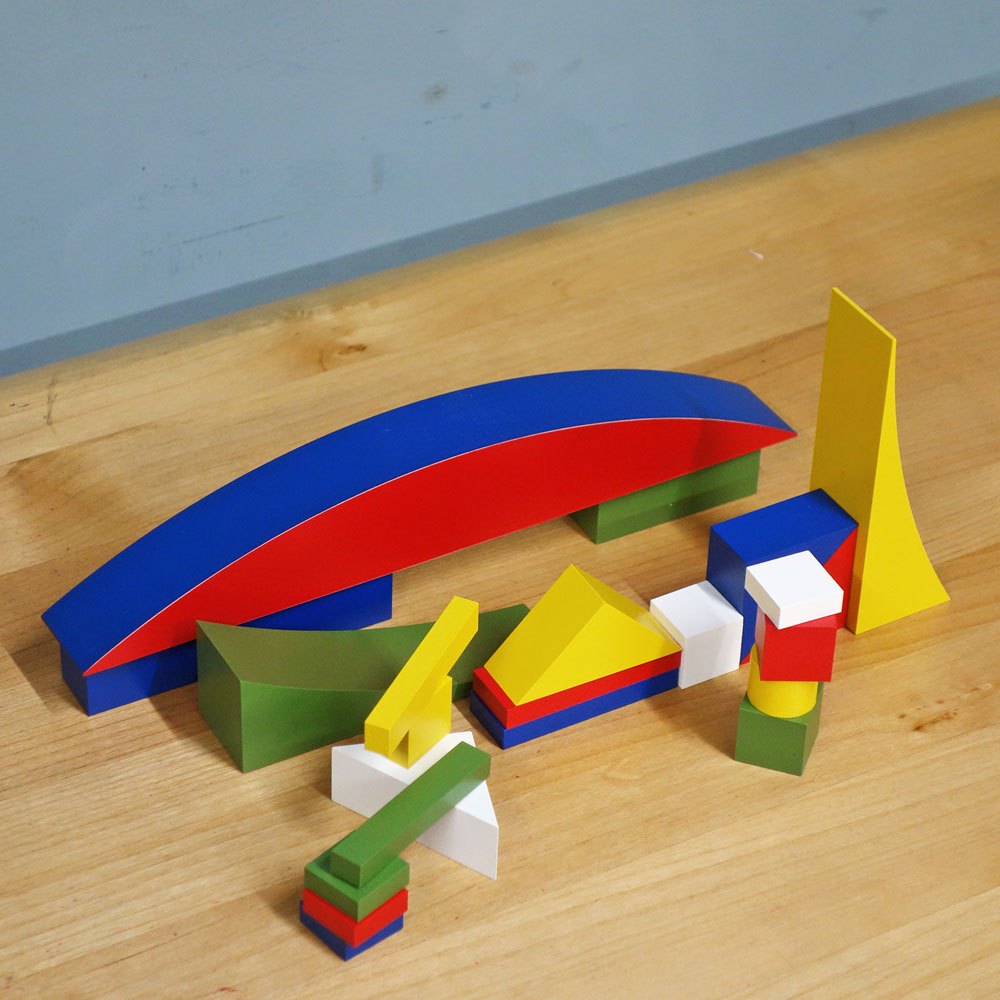 ネフ naef Spielkultur バウハウス バウスピール Bauhaus Bauspiel アルマ・ジートホフ・ブッシャー 積み木 知育玩具 箱付き スイス ◎