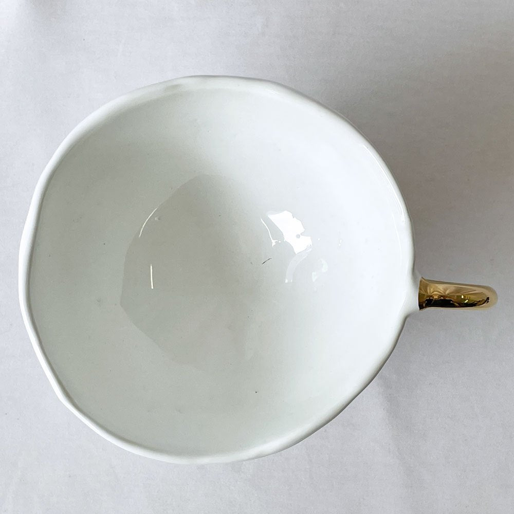 クーンケラミック Kuhn Keramik grande tasse つばめ カフェオレボウル マグカップ フリーカップ 金彩 陶器 ドイツ ◇