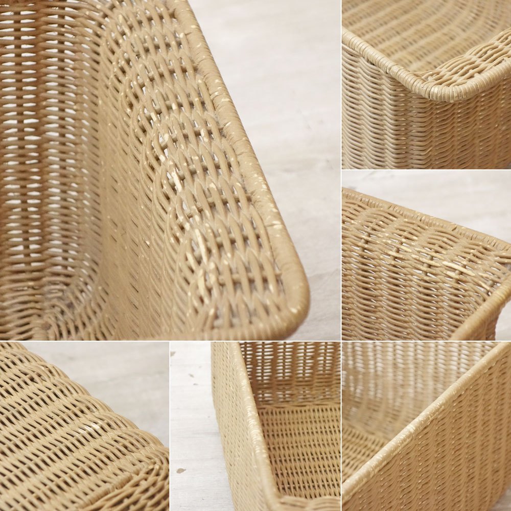 イデー IDEE ワラビー WALLABY バスケットスタンド BASKET STAND ラタン スチール ホワイト ●