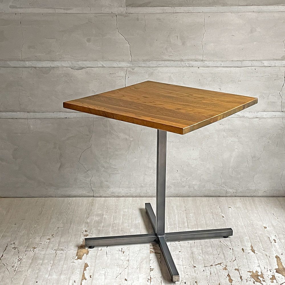 アクメファニチャー ACME Furniture グランビュー GRANDVIEW カフェテーブル オーク無垢材 スチール スクエア天板 W65cm ♪