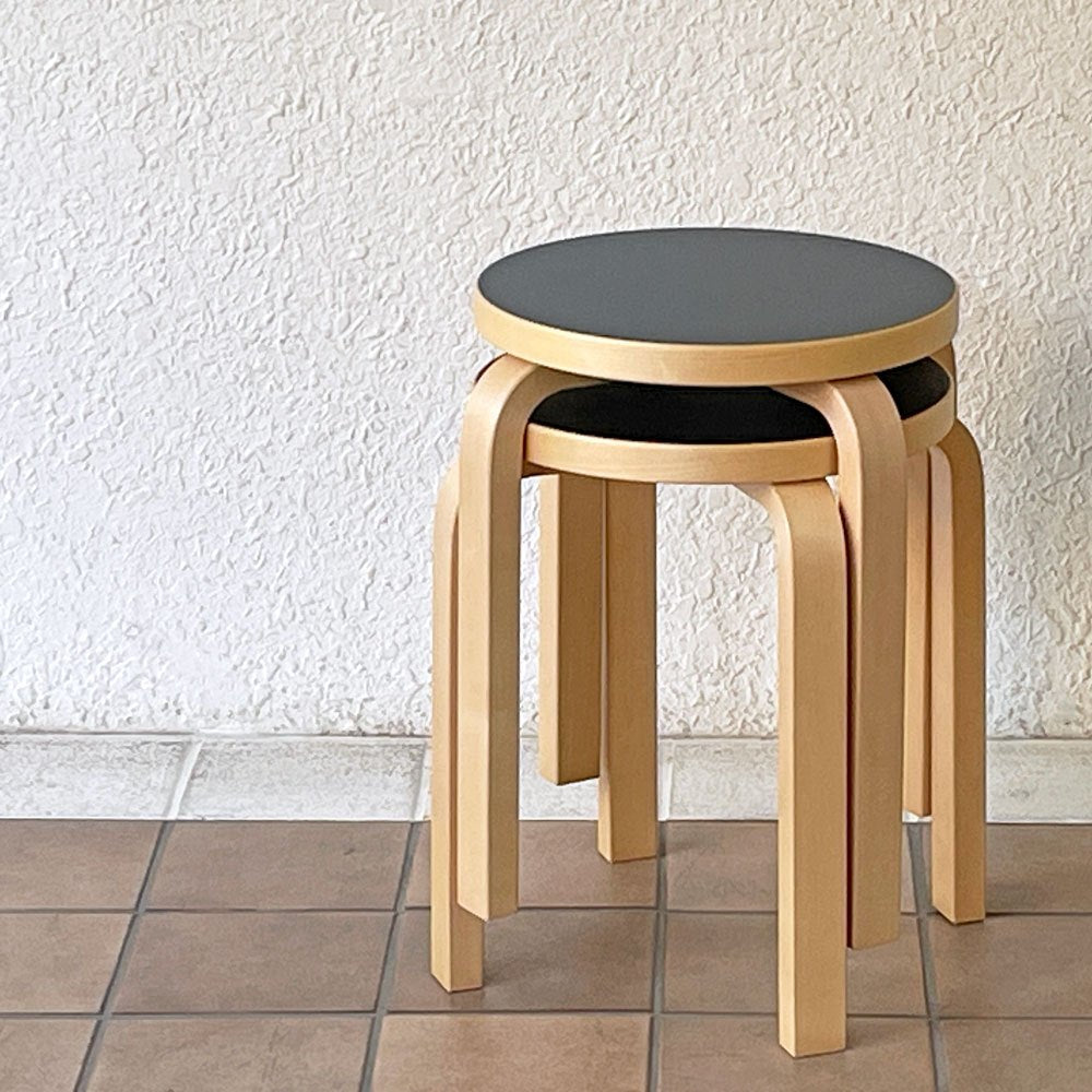 アルテック artek スツール Stool E60 4本脚 リノリウム ジーンズ 14 JEANS スコープ別注カラー 北欧家具 フィンランド ◇