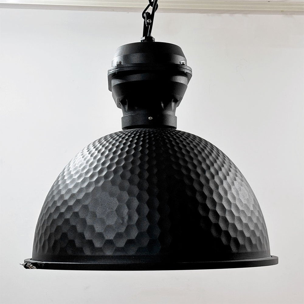 デクター DECTER ペンダントライト ハンマード加工 ブラック W53cm スチール × ガラス インダストリアルデザイン 関家具取扱 ●