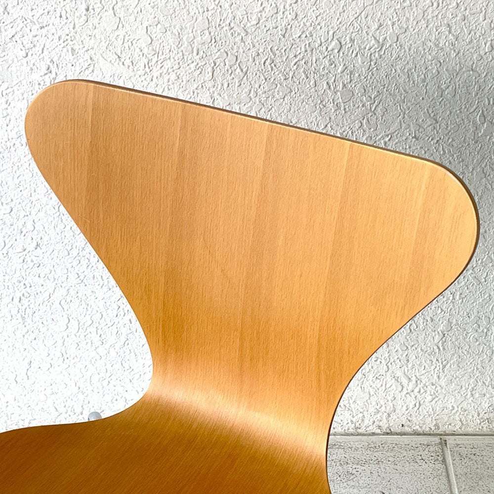 フリッツハンセン Fritz Hansen セブンチェア ビーチ材 ナチュラル アルネ・ヤコブセン Arne Jacobsen スタッキング デンマーク 北欧家具 A ◇
