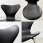 フリッツハンセン Fritz Hansen セブンチェア ダイニングチェア カラードアッシュ ブラック アルネ・ヤコブセン 北欧 デンマーク 定価75,680円 美品 B ●