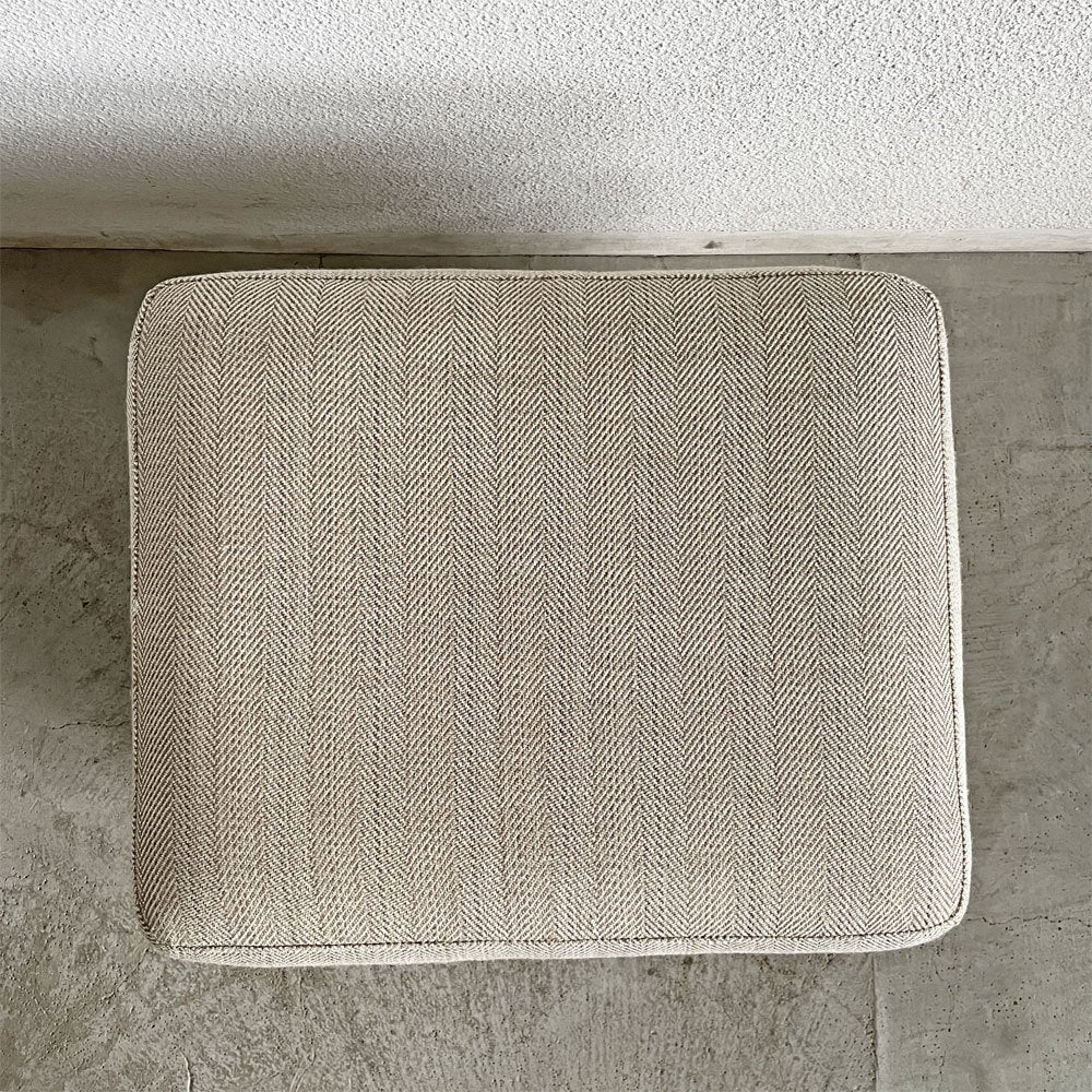 ワイスワイス WISE WISE パル PAL GC-105 オットマン W55.5cm カバーリングファブリック ヘリンボーン生地 カタログ価格￥68,250-以上 〓