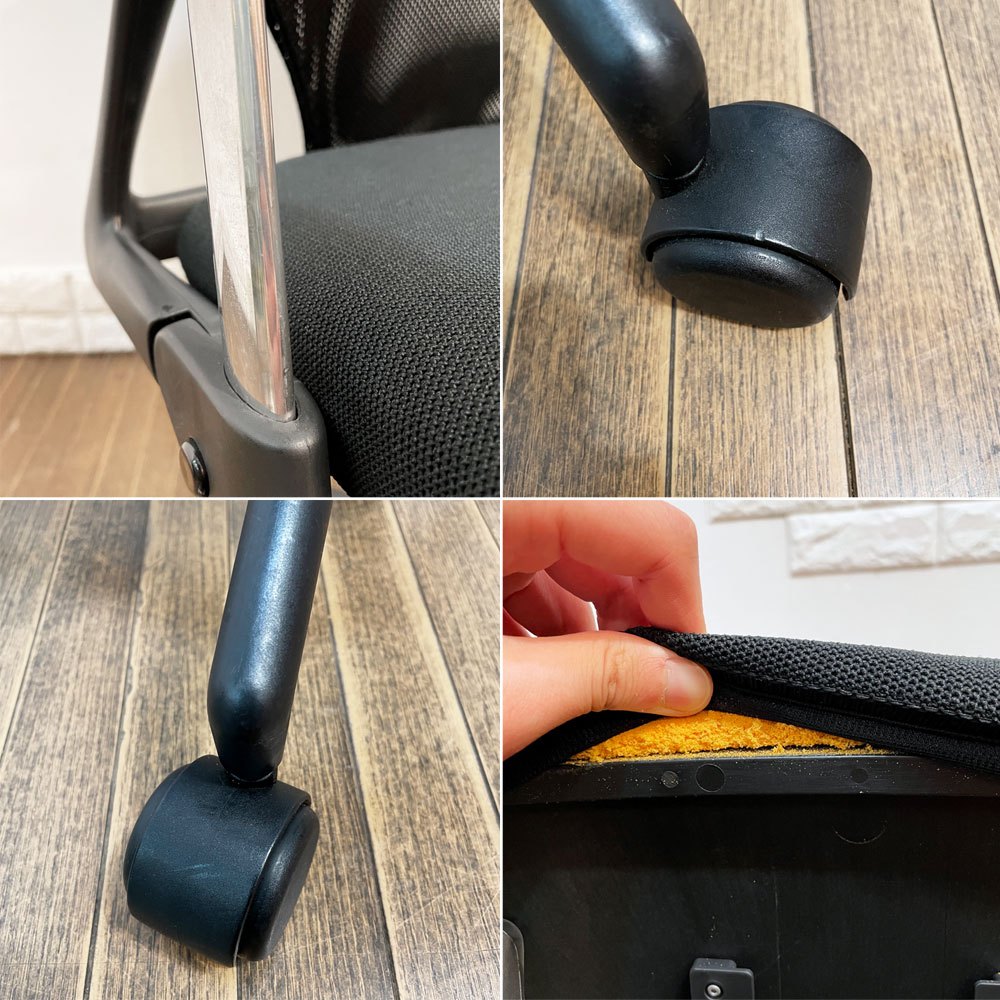 ヴィトラ vitra メダ2チェア MEDAⅡ オフィスチェア デスクチェア 昇降機能 リクライニングロック ブラック アルベルト・メダ 現状品 ◎