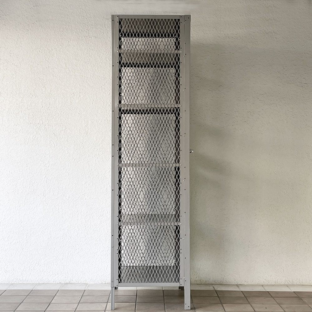 リオン LYON メッシュロッカー MESH LOCKER スチール グレー W61 パシフィックファニチャー P.F.S取扱 インダストリアル USA 米国 ◇