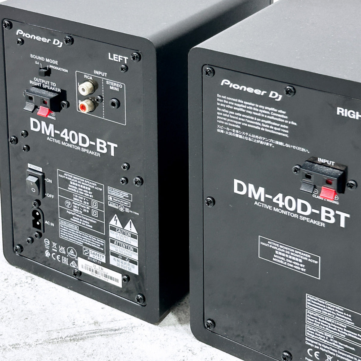 パイオニア Pioneer DJ DM-40D アクティブ モニタースピーカー ペア パワードスピーカー 2way デスクトップスピーカー Bluetooth接続 ●
