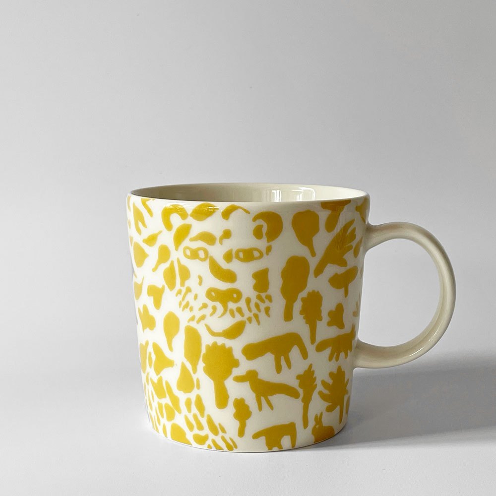 イッタラ iittala OTC マグ チーター イエロー スコープ SCOPE 別注 6000個限定 オイバ トイッカ Oiva Toikka 陶器 フィンランド 北欧食器 ◇