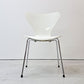 フリッツハンセン Fritz Hansen 3107 セブンチェア ホワイト ラッカー仕上げ スタッキング アルネ・ヤコブセン Arne Jacobsen デンマーク 北欧家具 B ●