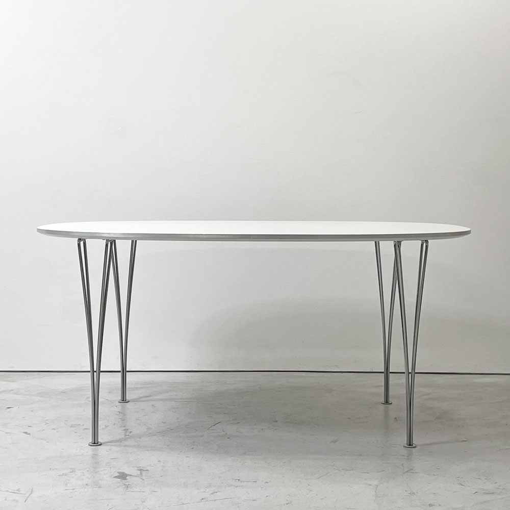 フリッツハンセン Fritz Hansen Bテーブル スーパー楕円テーブル ダイニングテーブル ピート・ハイン ブルーノ・マットソン アルネ・ヤコブセン デンマーク 北欧家具 ●