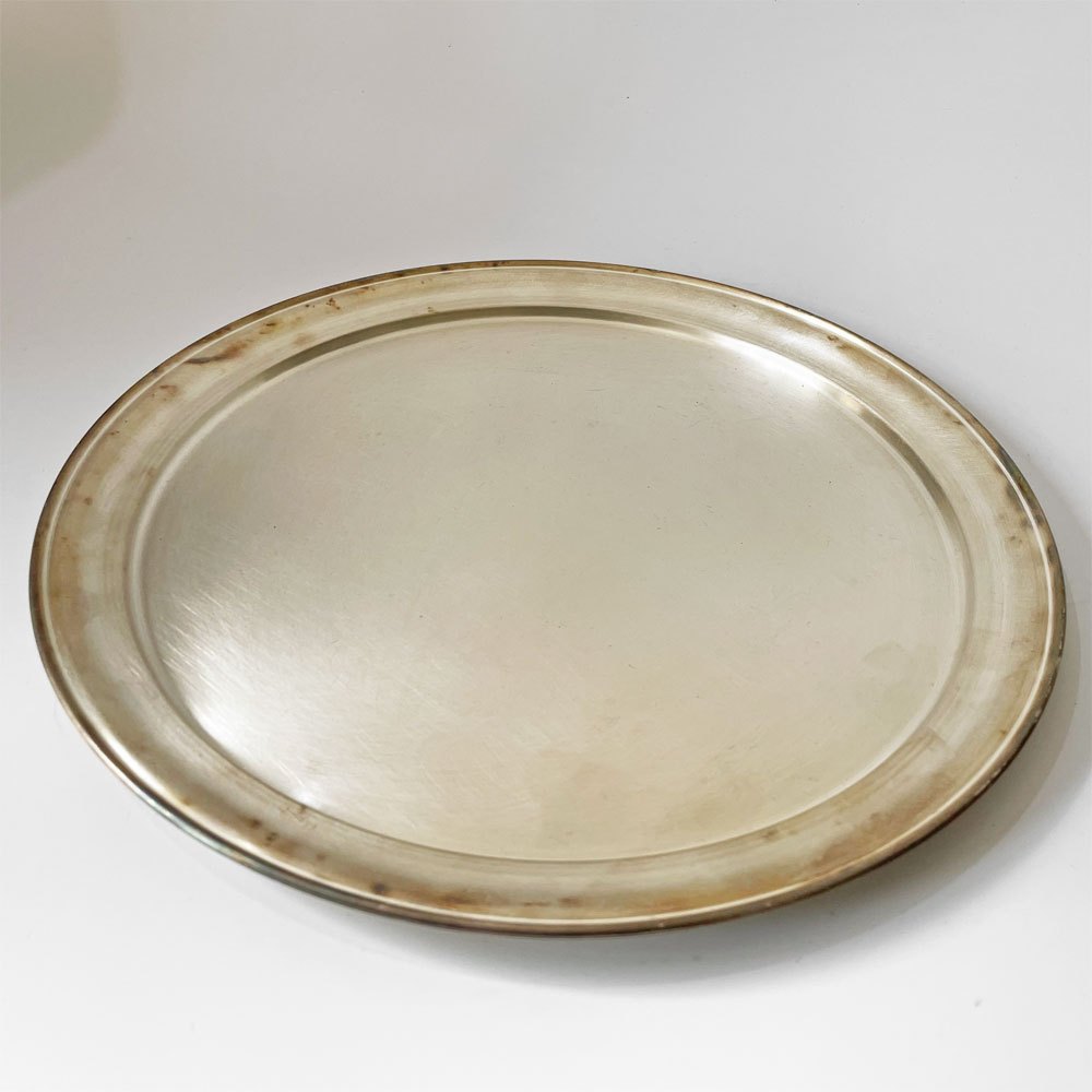 東屋 お盆 トレイ 大 直径29cm 真鍮 猿山修 スコープ取扱い 未使用保管品 ★