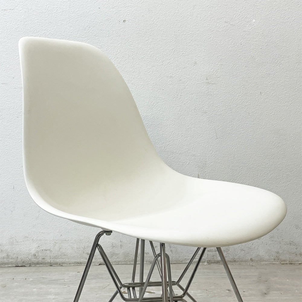 ハーマンミラー Herman Miller サイドシェルチェア ポリプロピレン製 エッフェルベース ホワイト C&R イームズ ミッドセンチュリー B ●