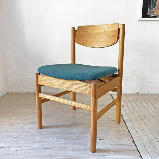 モモナチュラル MOMO Natural READY-MADE アントバックチェア ANT BACK CHAIR OAW MEDIUM teal green オーク材 ダイニングチェア 定価￥25,000- A★