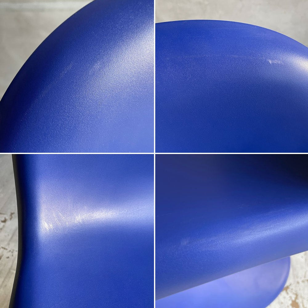 ヴィトラ vitra パントンチェア Panton Chair ブルー 屋内外使用可 ヴェルナー・パントン 旧モデル 廃番カラー ミッドセンチュリー スペースエイジ B ♪