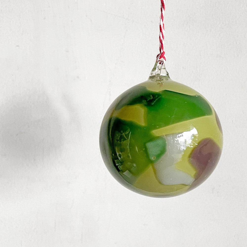 辻和美 ファクトリーズーマー factory zoomer クリスマスボール オーナメント 迷彩柄 2021年 箱付き 現代作家 A ■