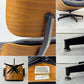 ハーマンミラー Herman Miller イームズラウンジチェア＆オットマン ブラックレザー ウォールナット C&Rイームズ ミッドセンチュリー 2004年製 ●