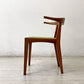 ウッドユーライクカンパニー WOOD YOU LIKE COMPANY アイチェア AI CHAIR アームチェア チェリー無垢材 ファブリック張替え済み ライトグリーン A ●