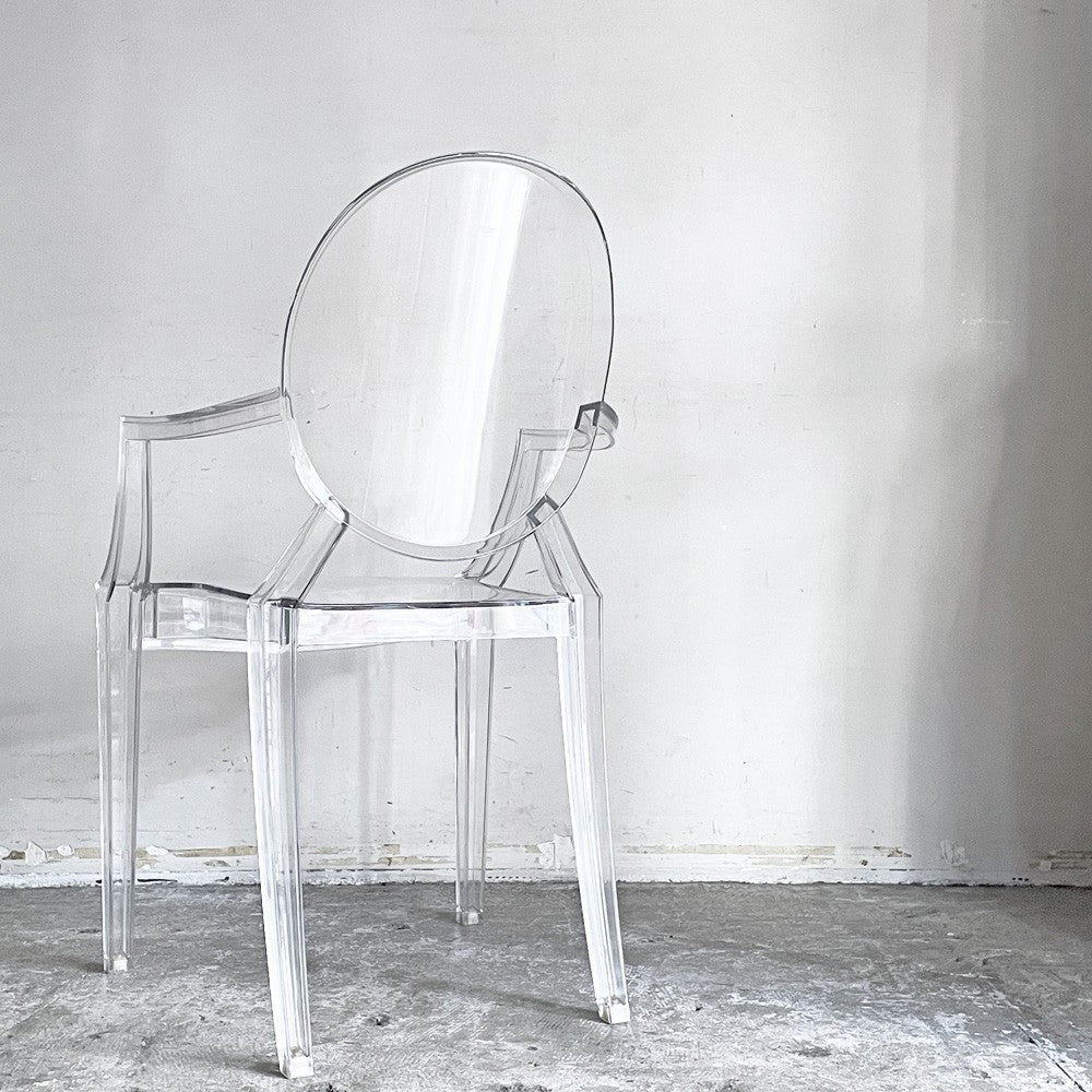 カルテル Kartell ルイゴースト LouisGhost アームチェア クリスタル スタッキング フィリップ・スタルク Philippe Starck イタリア C ■