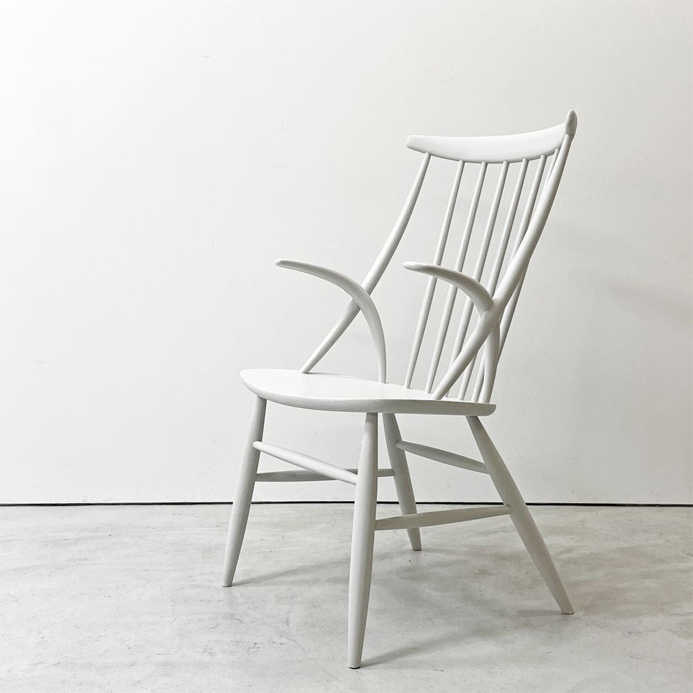 アイラーセン Eilersen IW2 CHAIR スポークバックチェア イージーチェア ホワイト ビーチ材 アイラーセン120周年 アクタス100脚限定 イルム・ヴィッケルソー 北欧 デンマーク ●