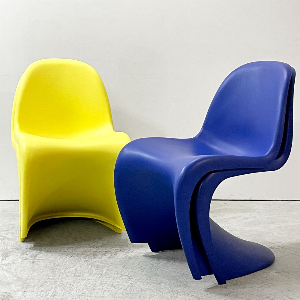 ヴィトラ vitra パントンチェア Panton Chair ブルー 廃盤カラー ヴェルナー・パントン ミッドセンチュリー スペースエイジ D ●