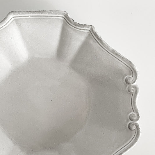 アスティエ・ド・ヴィラット Astier de Villatte レジャンス Regence ラージスーププレート 平皿 W23cm 陶器 フランス ■