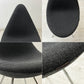 フリッツハンセン Fritz Hansen ドロップチェア DROP 3110 フルパディング ダークグレーファブリック アルネ・ヤコブセン 北欧 デンマーク ●