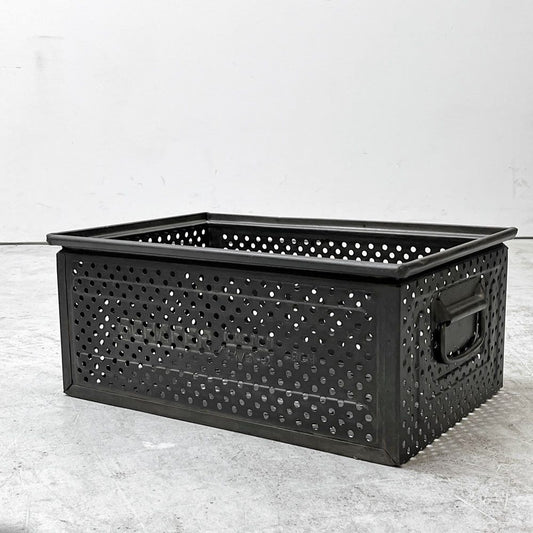 SCHAFER スタッキング ストレージボックス パンチングメタル インダストリアル ドイツビンテージ C ●