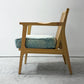 ダブルティー WTW アペルト チェア APERTO CHAIR NT アームチェア ラウンジチェア 1Pソファ アッシュ材 デニム地 西海岸 ウエストコースト ●
