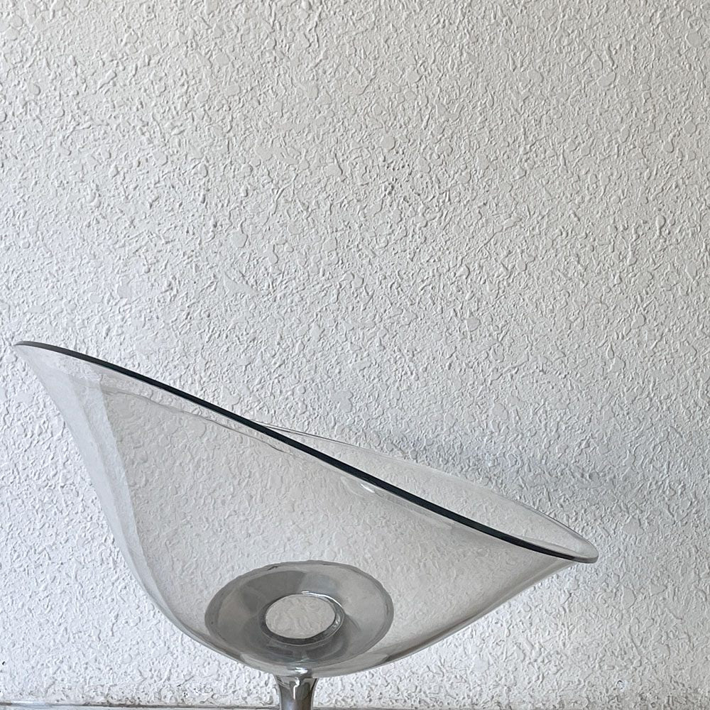 カルテル Kartell エロエス ERO S ダイニングチェア クリスタル 1本脚 回転式 フィリップスタルク Philippe Starck スペースエイジ イタリアンモダン 廃番仕様 ◇