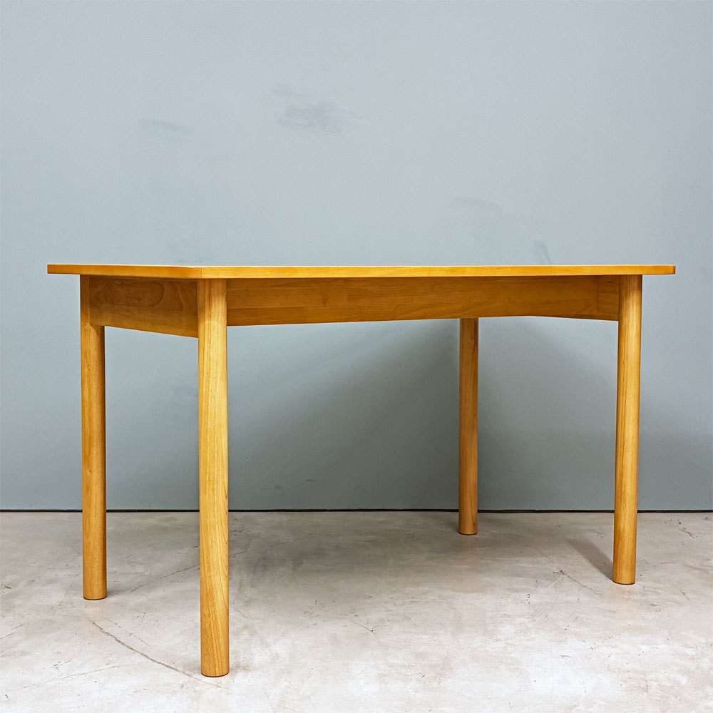 無印良品 MUJI 木製テーブル ダイニングテーブル ラバーウッド材 120×70cm ナチュラルデザイン 参考定価￥39,900- ◎