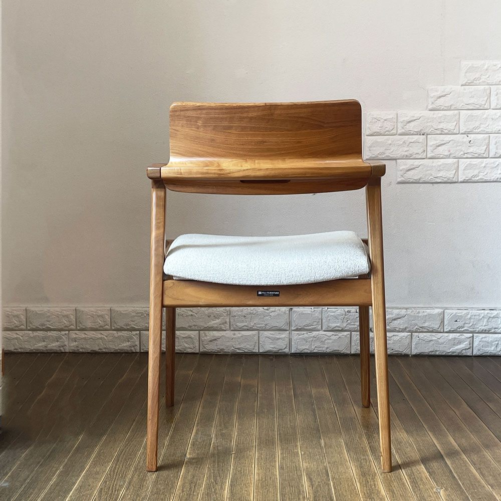 冨士ファニチア FUJI FURNITURE コティ Koti アームレスチェア ウォールナット材 カバーリング ハーフアーム 北欧スタイル ◎