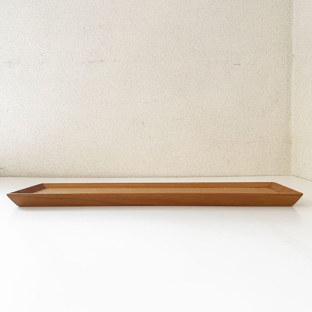 富井貴志 Takashi Tomii バケット皿 長角盆 トレイ 40×12cm ナラ材 木工 現代作家 Style-Hug Gallery オリジナル ◎