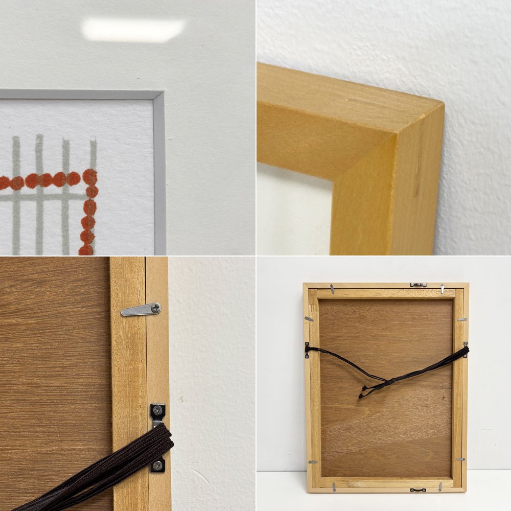 黒木周 shu kuroki クロスグラフ Un forma carree.2 2008年 スクリーンサイズ 14×20cm 22/30 布版リトグラフ 額装品 版画 現代作家 ●