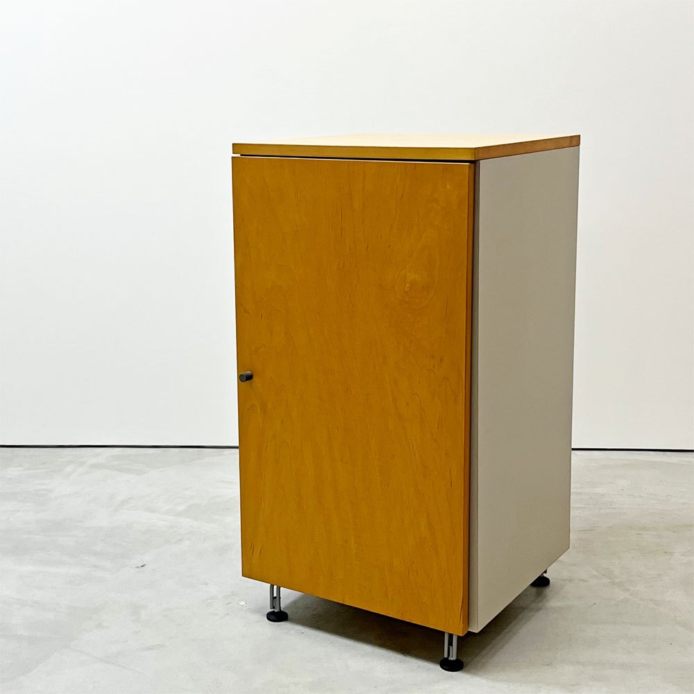 無印良品 MUJI メープル材 スリムキャビネット W43.5cm ナチュラルデザイン 廃番 ●