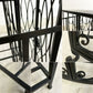 クラシカルデザイン Classical Design アイアン ワインラック アール・ヌーヴォー 両開き ブラック ●
