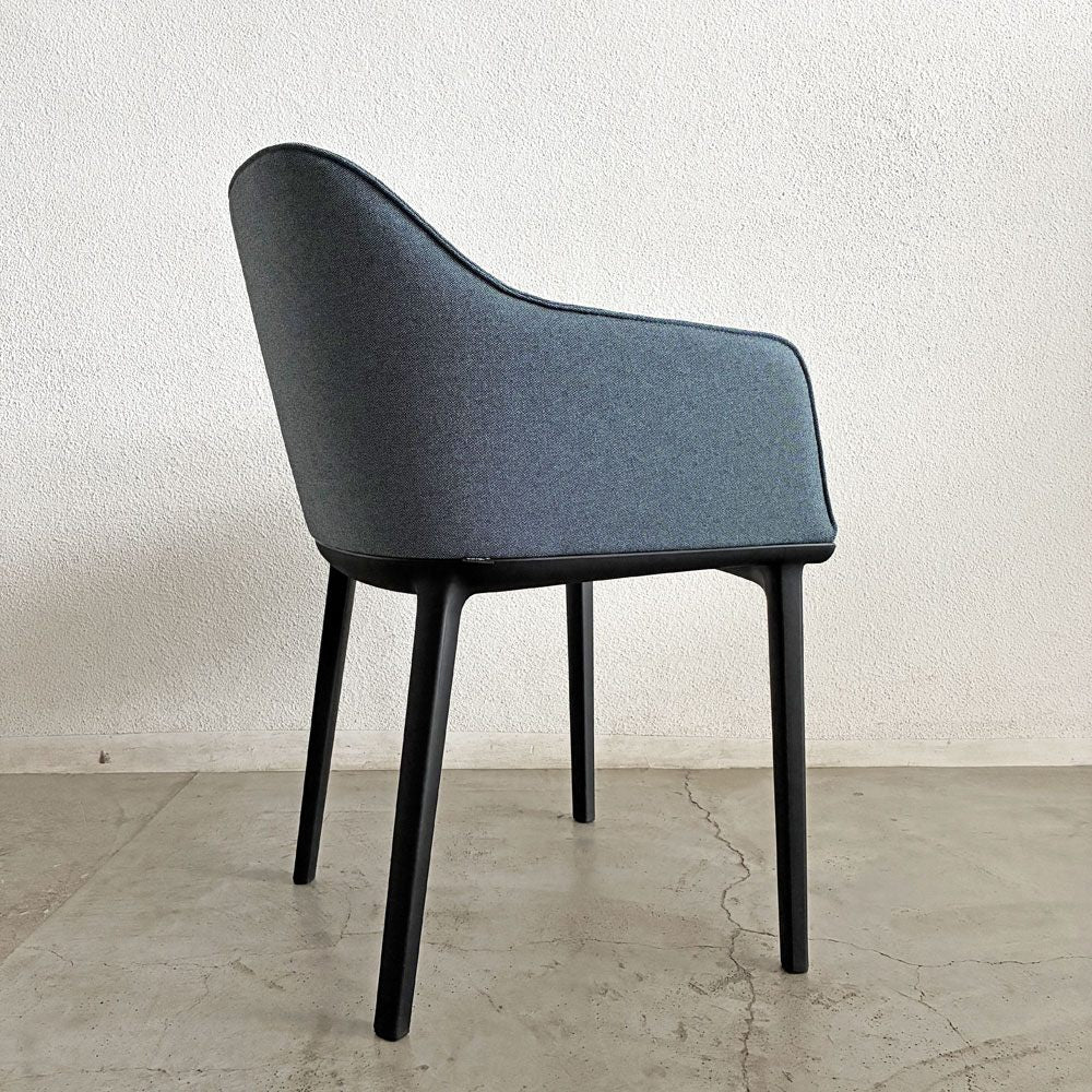 ヴィトラ Vitra ソフトシェルチェア Softshell Chair アームチェア ファブリック ブルー系 4レッグベース ロナン＆エルワン・ブルレック 未使用品 定価￥111,100- 〓