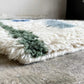 ザ・コンランショップ THE CONRAN SHOP イキガイ IKIGAI ウール ラグ WOOL RUG ブルー グリーン BLUE GREEN 50×70 モダンデザイン ■