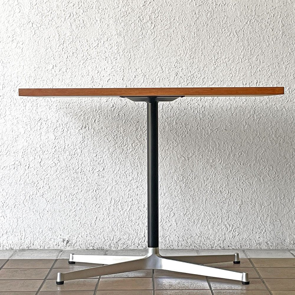 グリニッチ greeniche カフェテーブル Cafe Table 900×700 ダイニングテーブル チーク材 Xスチールレッグ インダストリアル ◇