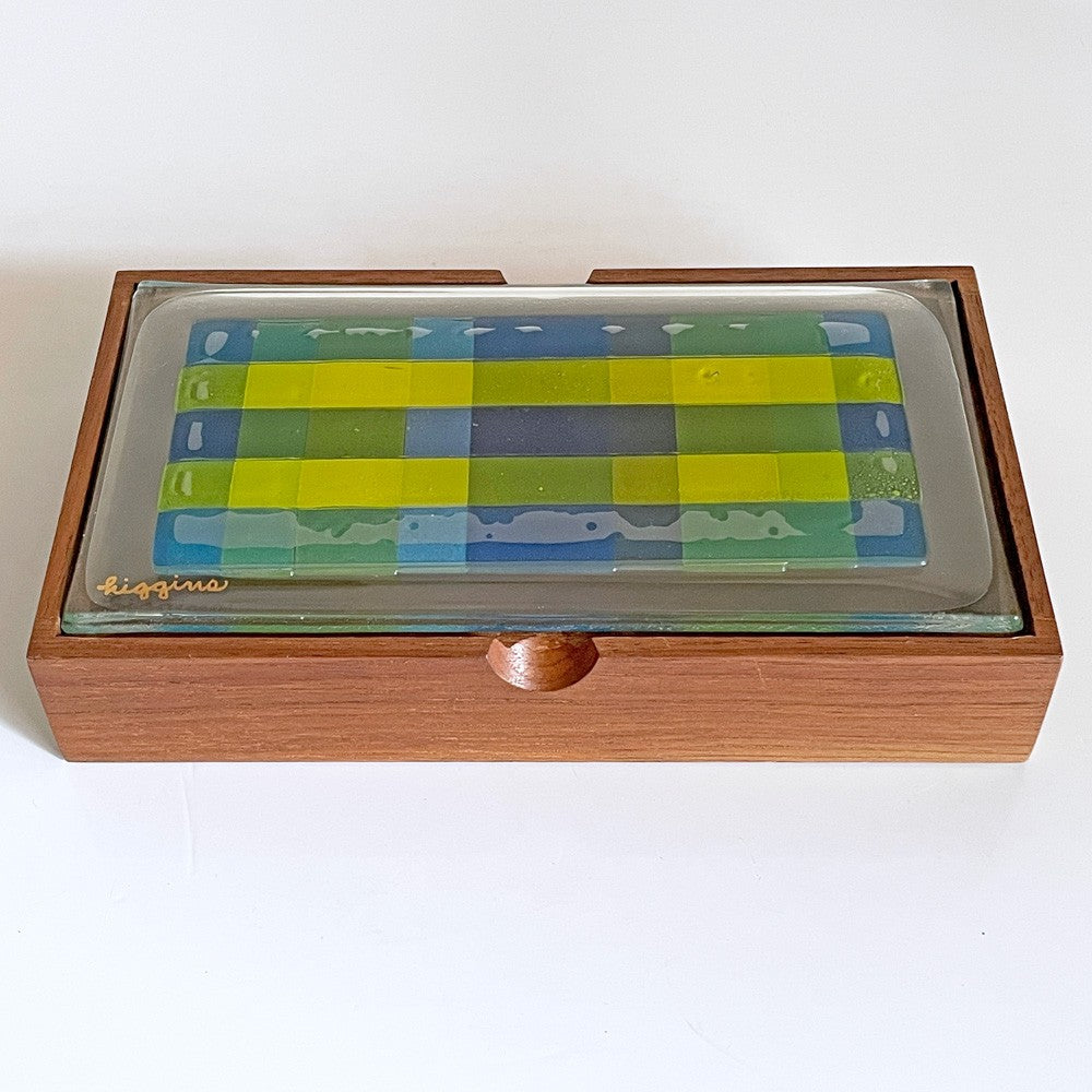 ヒギンスグラス Higgins Glass シガレットボックス Cigarette Box マイケル＆フランシス・ヒギンズ Michael＆Frances Higgins ビンテージ ミッドセンチュリー 希少 ■