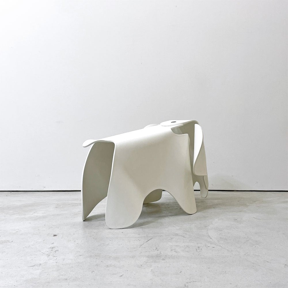 ヴィトラ Vitra イームズ エレファント Eames Elephant オブジェ チェア スツール ホワイト ポリプロピレン 箱付き 店舗什器 ●