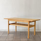 アクタス ACTUS ロッジ LODGE SOFA TABLE ソファテーブル リビングテーブル W110cm オーク材 天板下収納付 参考価格￥56,100- 廃番 ◇