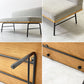 ウニコ unico ファニート ベンチ FUNEAT bench 鉄脚 オーク材 × スチールレッグ カバーリング W125cm カフェスタイル ●
