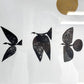 山口一郎 ブラックバード blackbird アートポスター プリント×ハンドペインティング 直筆サイン入り ゴールド 額装品 ●