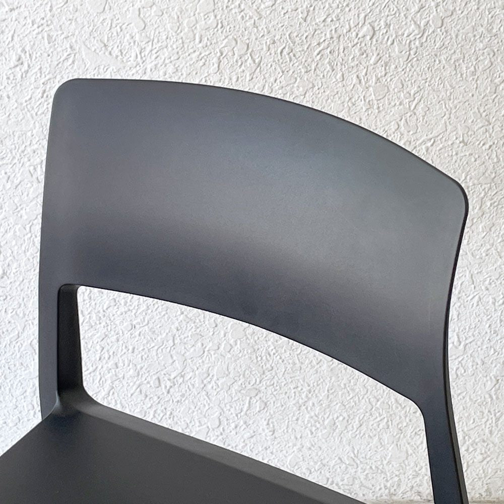 ヴィトラ Vitra ティプトン Tip Ton ワークチェア ダイニングチェア デスクチェア ブラック スタッキング チルト機能 定価￥47,300- ◇