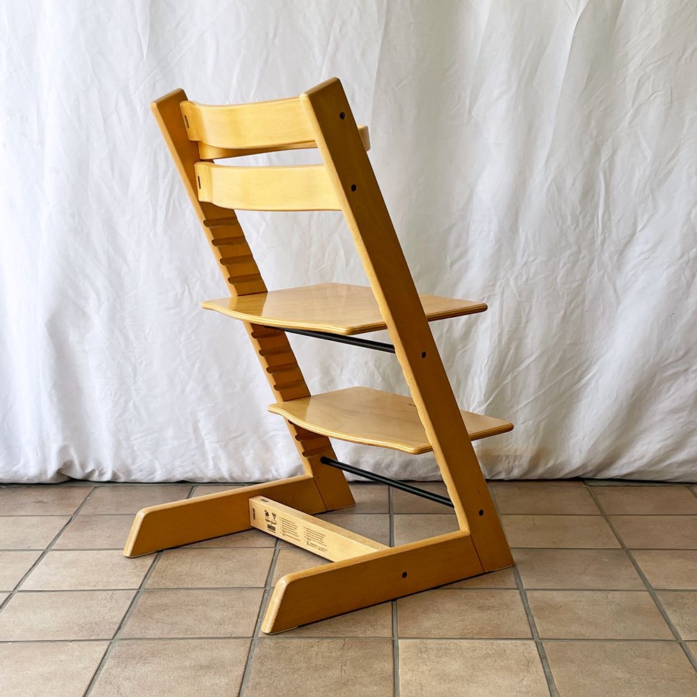 ストッケ STOKKE トリップトラップ TRIPP TRAPP ベビーチェア キッズチェア S/N3～ ガード付き ノルウェー 北欧家具 ◇