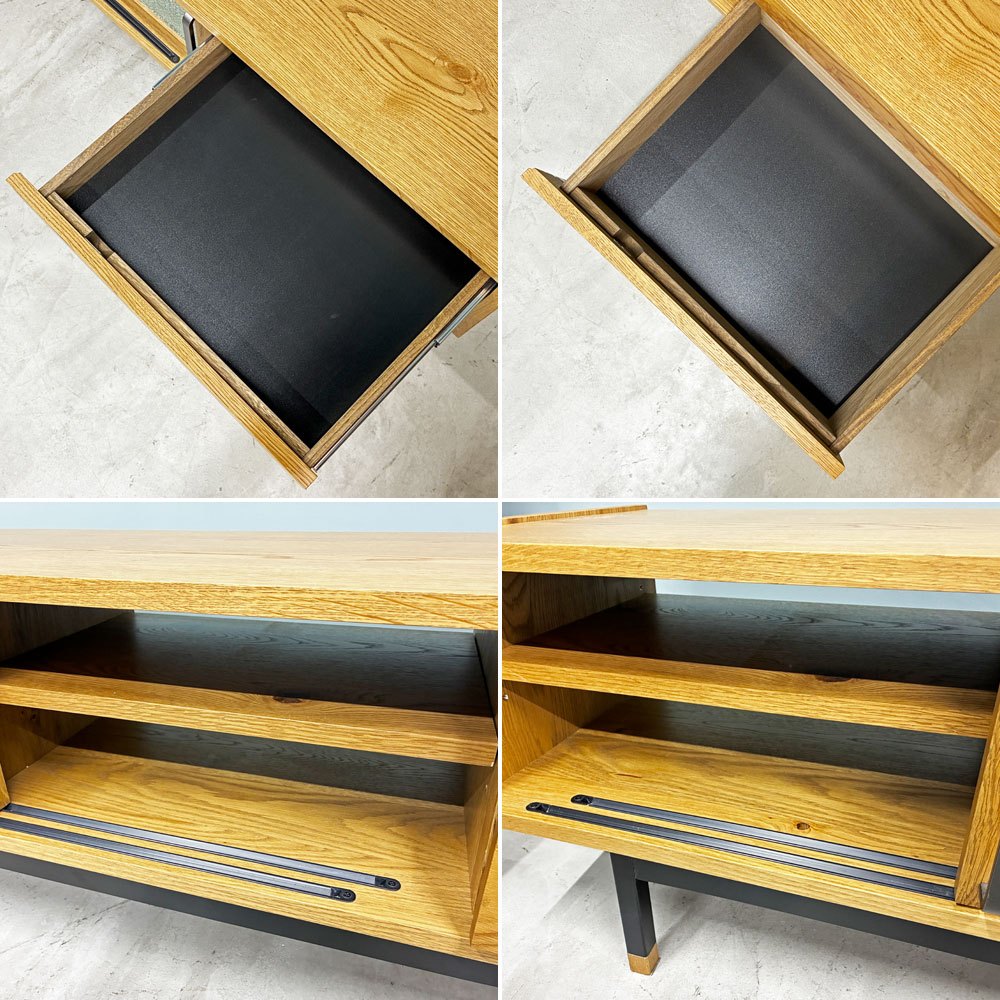クラッシュゲート CRASH GATE イージーライフ Easy Life ジンロ ZINRO テレビボード TV BOARD オーク材 W160cm 定価￥126,500- 展示品  ◎
