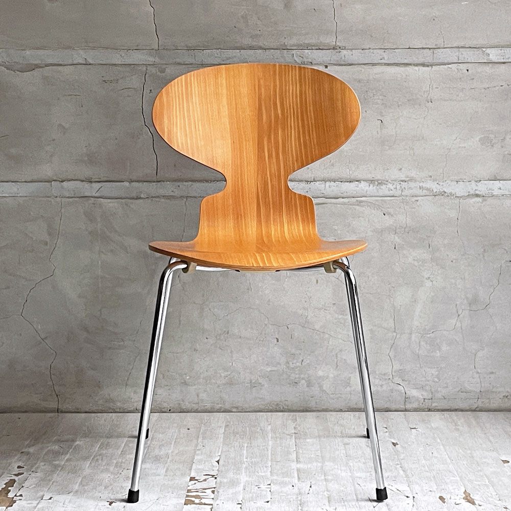 フリッツハンセン Fritz Hansen 3101 アントチェア 4本脚 ナチュラルビーチ材 ラッカー仕上げ アルネ・ヤコブセン 北欧家具 E ♪