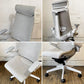 イトーキ ITOKI アクトチェア ACT chair エクストラハイバック ランバーサポート デスクチェア 布張り ホワイトグレー 2019年製 参考定価 ¥211,530- ◎